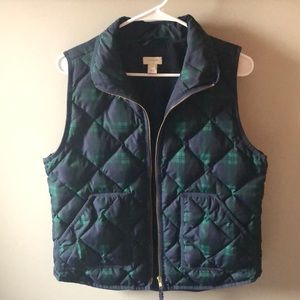 J Crew Size M Plaid Vest